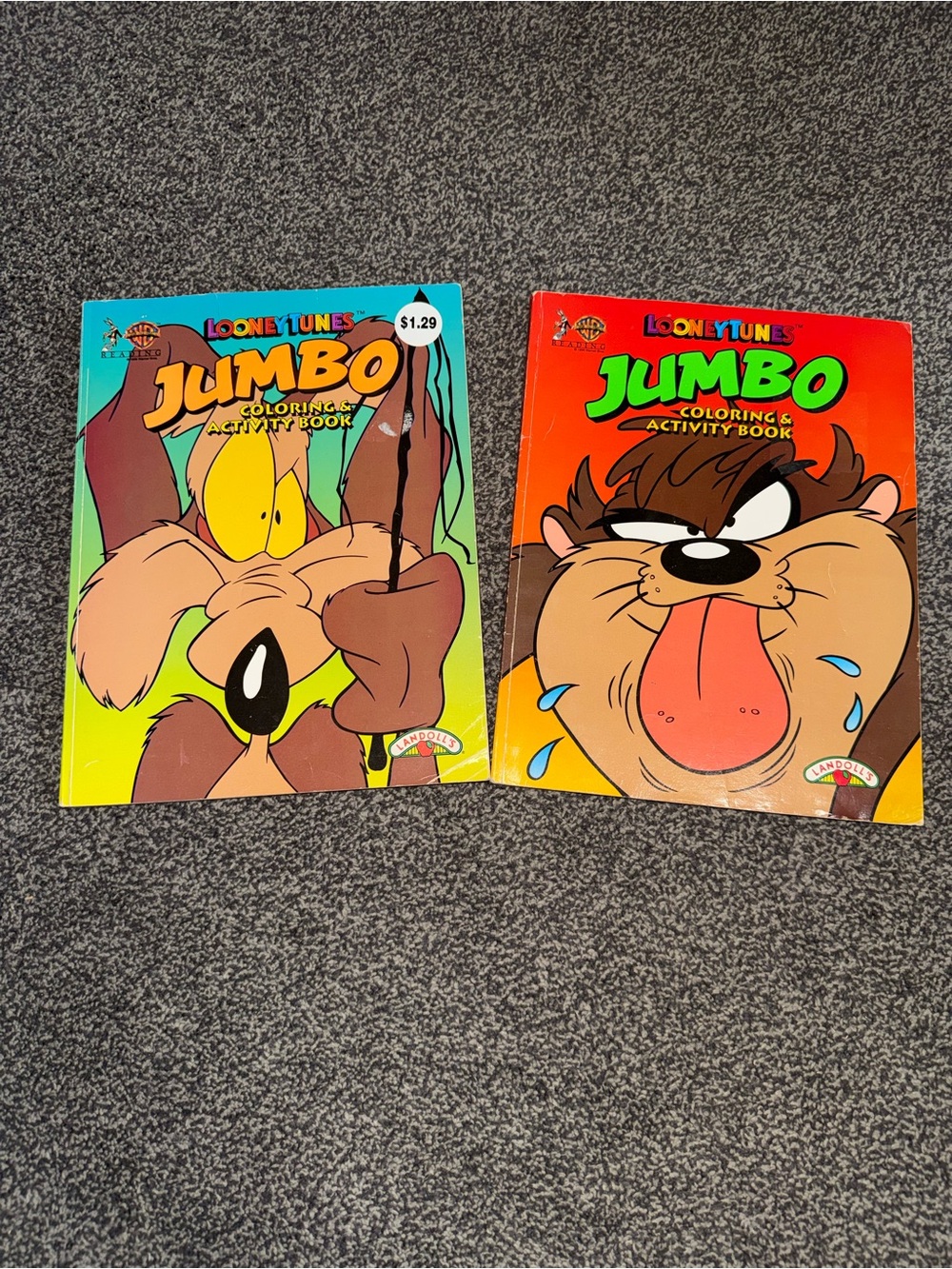 Vintage 1996 Looney Tunes Coloring Books Bundle Toys